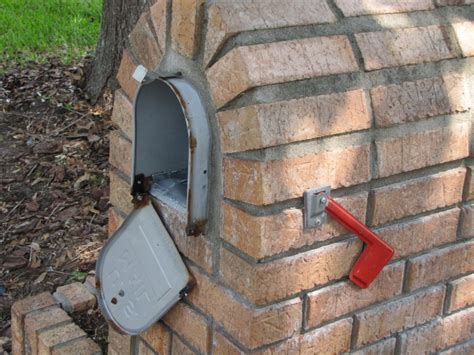 how to fix metal pipe holding up mail box|fix metal latch in mailbox.